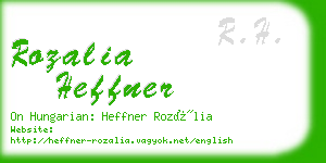 rozalia heffner business card